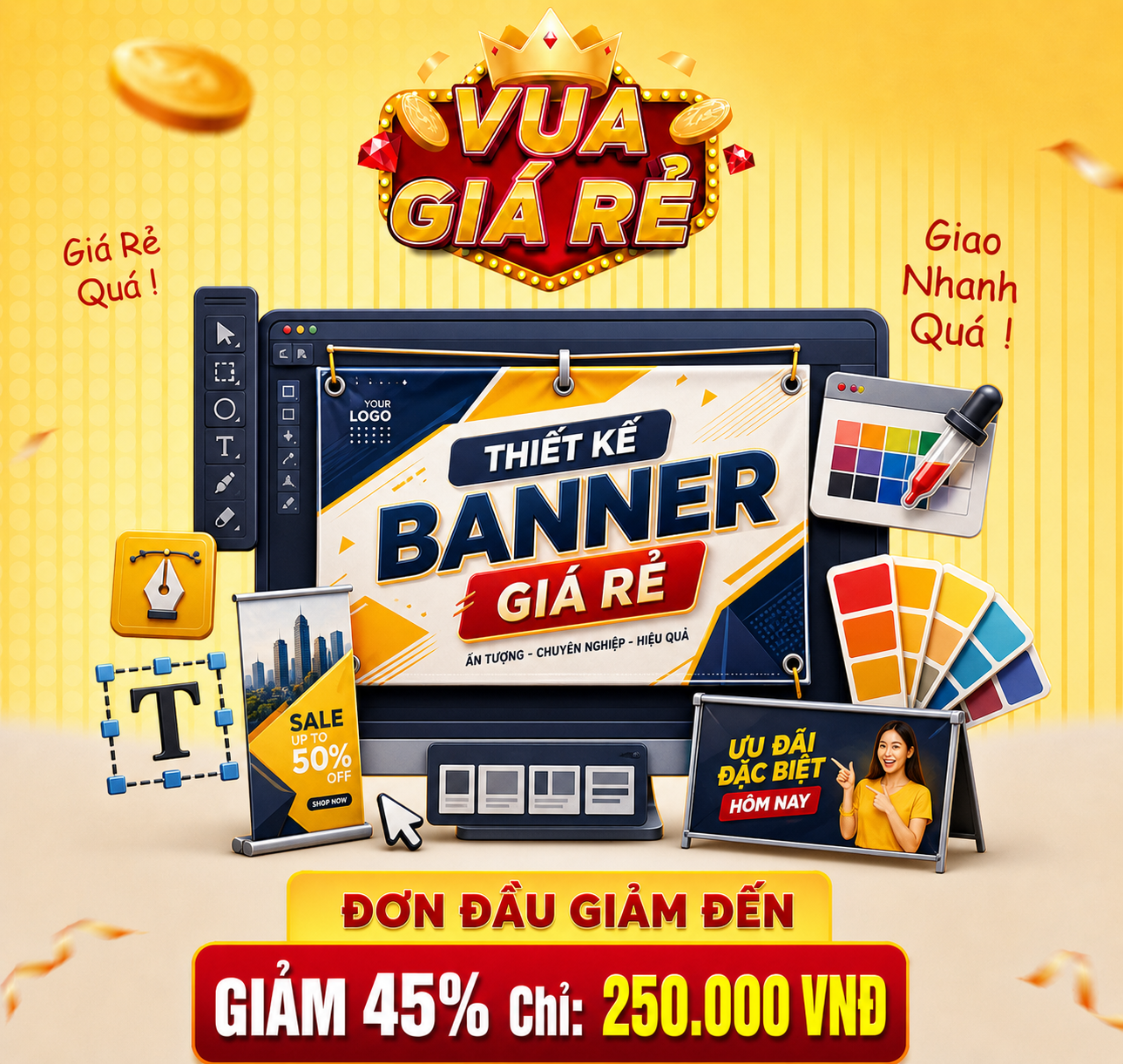 THIẾT KẾ BANNER TRUYỀN THÔNG giá rẻ