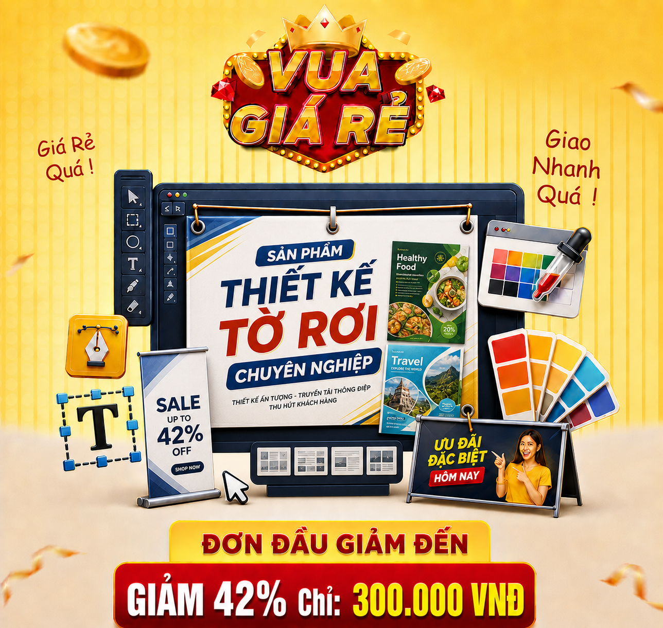 THIẾT KẾ TỜ RƠI CHUYÊN NGHIỆP giá rẻ