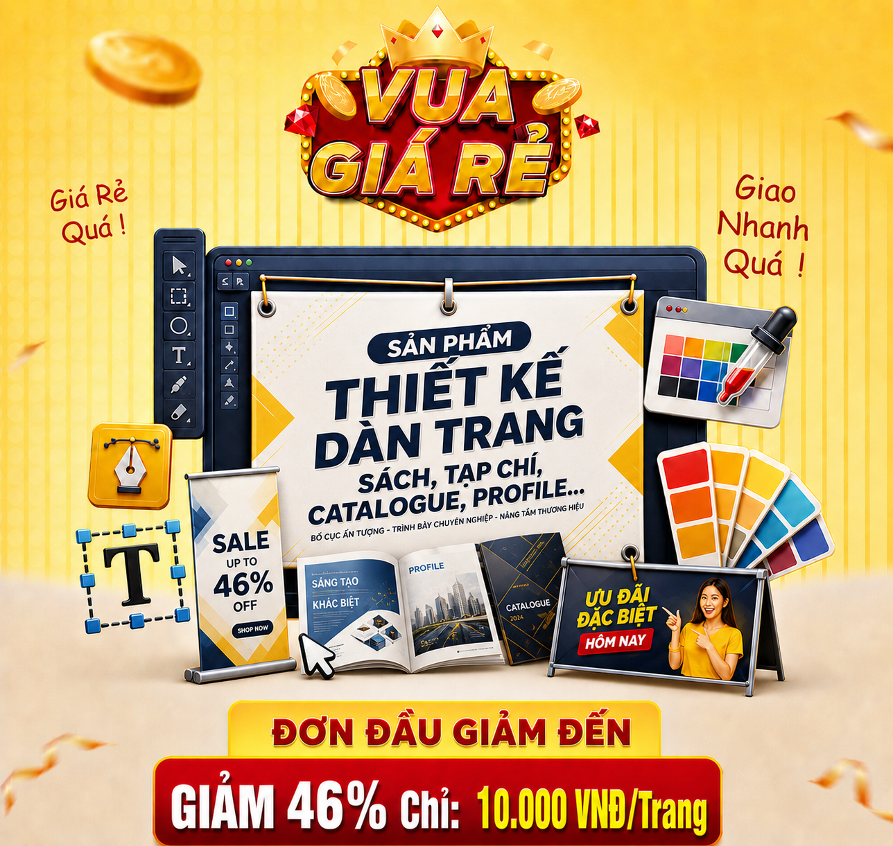 THIẾT KẾ DÀN TRANG SÁCH/TẠP CHÍ/PROFILE/CATALOGUE giá rẻ
