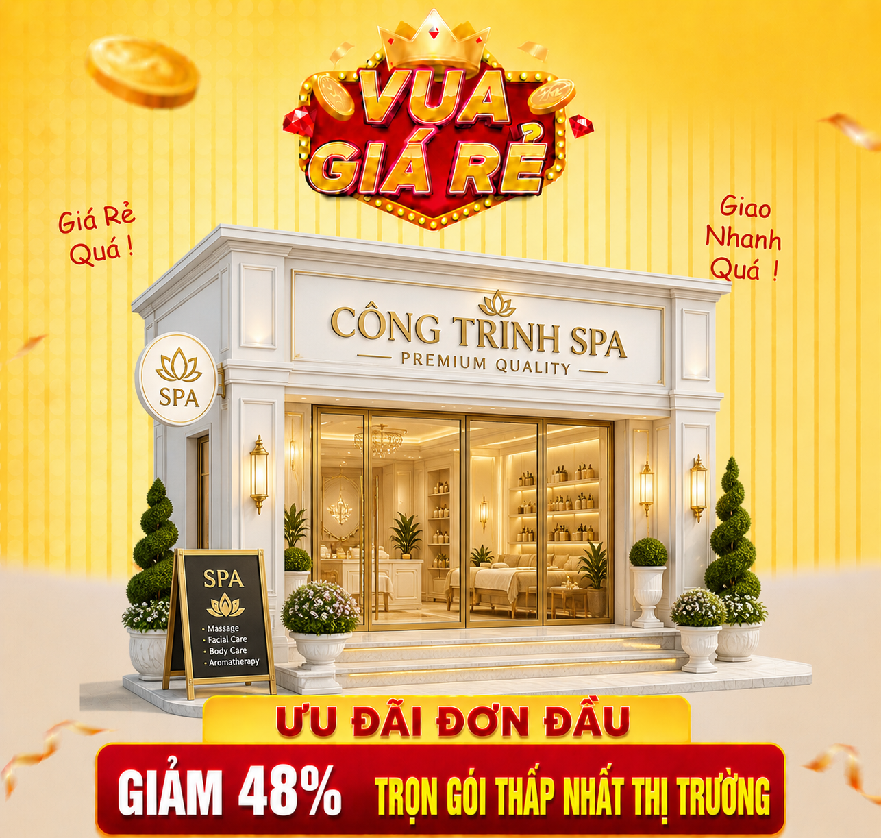 THIẾT KẾ | CẢI TẠO SPA, THẨM MỸ VIỆN TRỌN GÓI giá rẻ